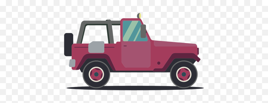 Jeep Wheel Vehicle Car Body Flat - Jeep Vector Image Png,Jeep Png