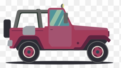 Jeep Wheel Vehicle Car Body Flat - Jeep Vector Image Png,Jeep Png