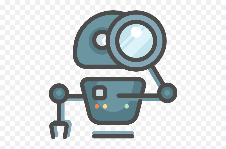 Searching Png Icon - Robot Magnifying Glass Icon,Searching Png