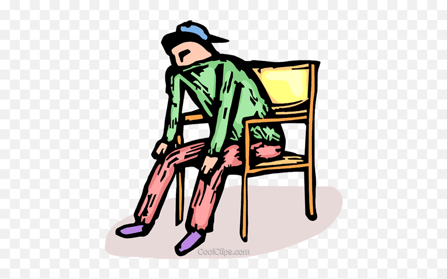 Person Sitting In A Chair Royalty Free Vector Clip Art - Persona Seduta Su Una Sedia Png,Person Sitting In Chair Png