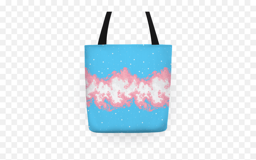 Psychedelic Nebula Trans Flag Totes - Tote Bag Png,Trans Flag Png