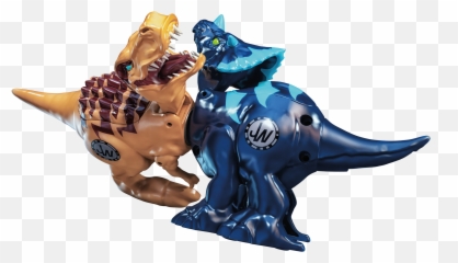 Download Jurassic World Brawlasaur Versus Pack Tyrannosaurus - Jurassic World The Game Triceratops Png,Triceratops Png