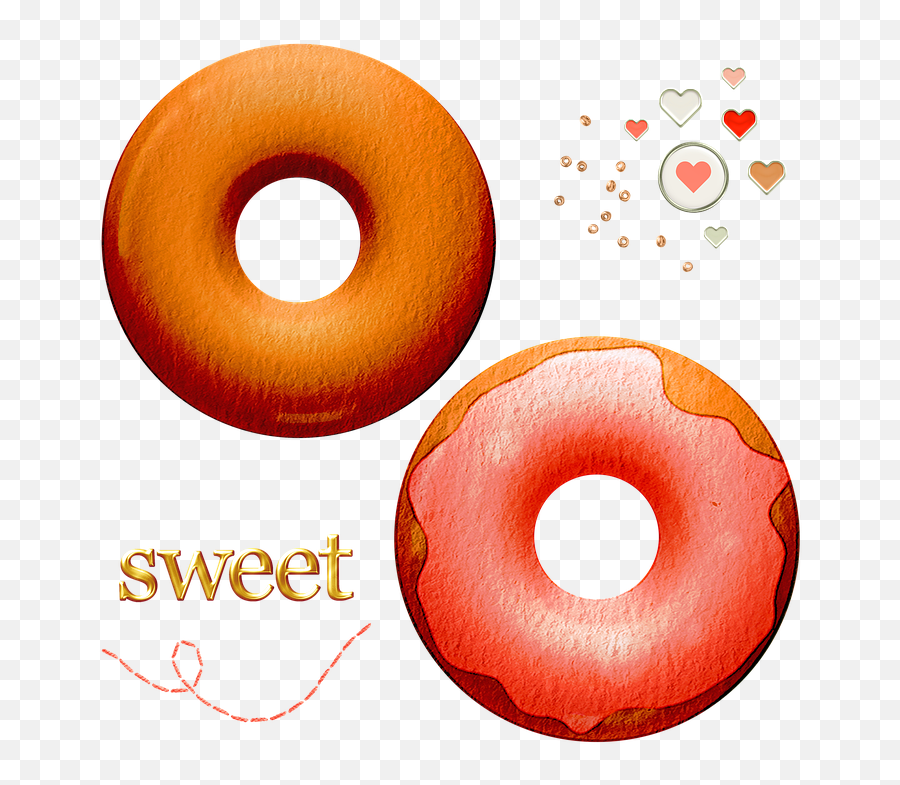 Watercolor Donuts Sweets Chocolate - Free Image On Pixabay Lovely Png,Sprinkles Png