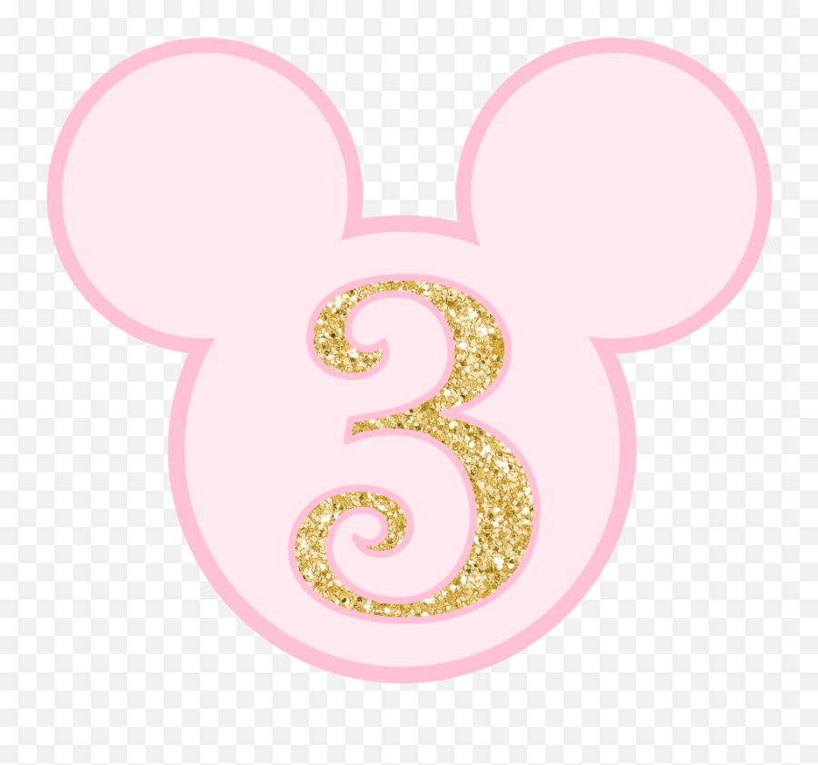 3 Tres Three Number Numero Numeros Sticker By Monii - Glitter Pink Number 9 Png,Numero 3 Png