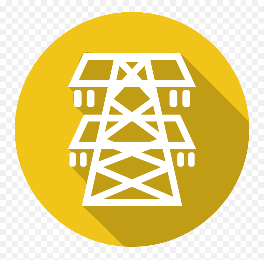 Electric - Electricity Tower Icon Png,Power Lines Png