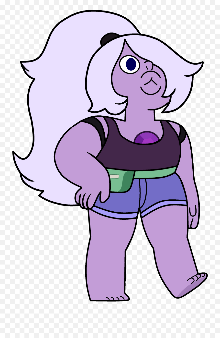 Steven Universe Amethyst Png Image With - Beach Amethyst Steven Universe,Steven Universe Amethyst Png