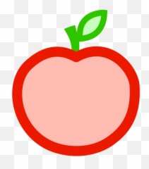 Apple Outline Clipart - Cut Open png