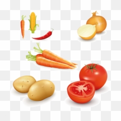 Digital Set Transparent Background - Vegetables Png