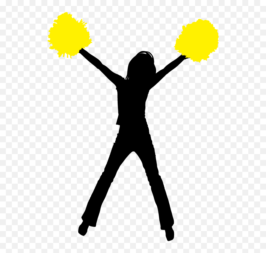 Silhouette Cheerleading Transparent Cartoon - Jingfm Cheerleader Png,Cheerleading Png