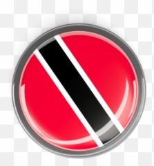 Trinidad And Tobago Flag Circle - Trinidad Icon Circle Png,Trinidad Flag Png