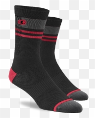 Icon Mtb Socks - BlackRed Unisex png