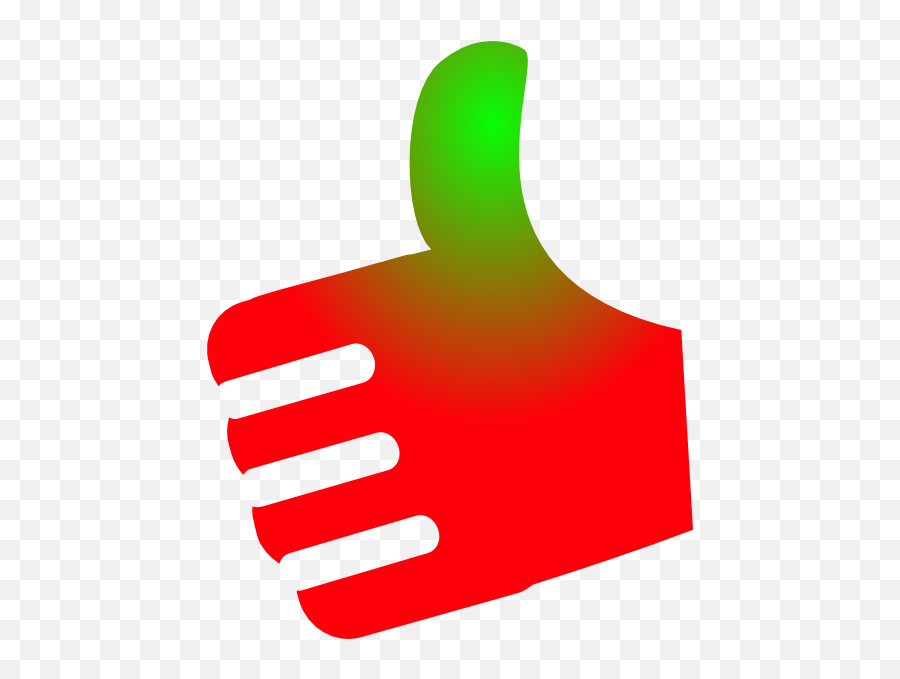 Red Png Thumbs Up Transparent Background