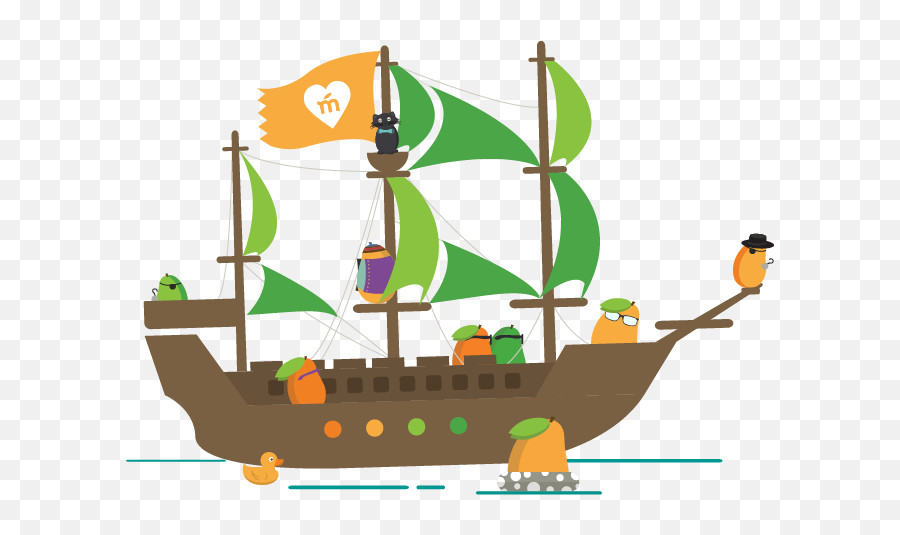 Mango Pirate - Mango Languages Talk Like A Pirate Png,Pirate Ship Png
