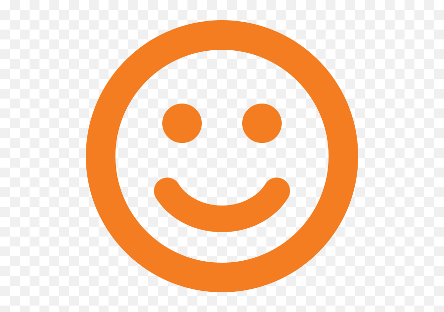 Orange Smiley Face Png - Smiley Face Png,Smile Icon Png