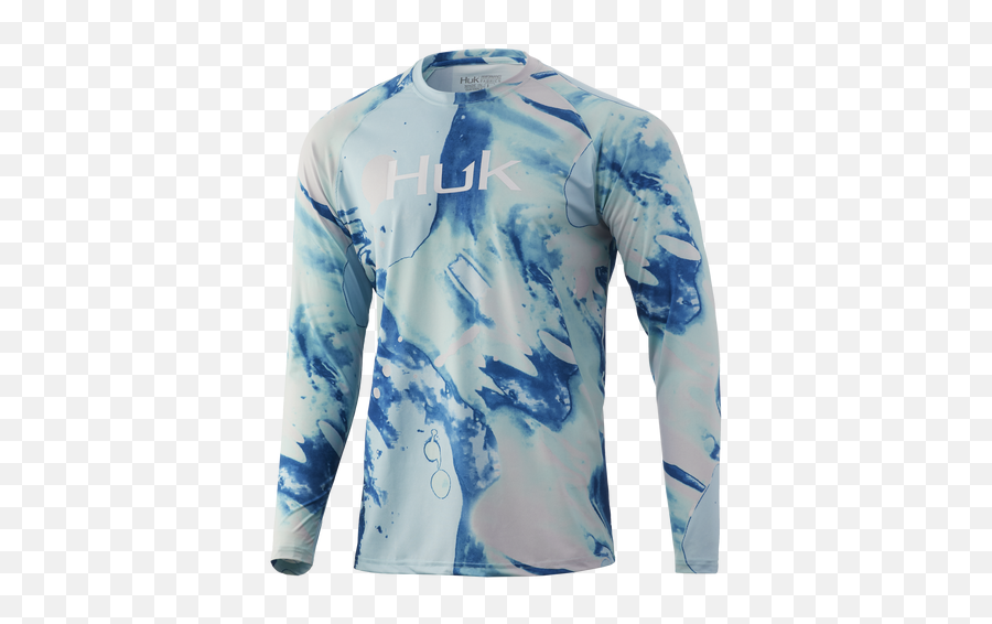 Huk Tie Dye Lava Long Sleeve Shirt - Huk Fishing Shirts Png,Huk Kryptek Icon