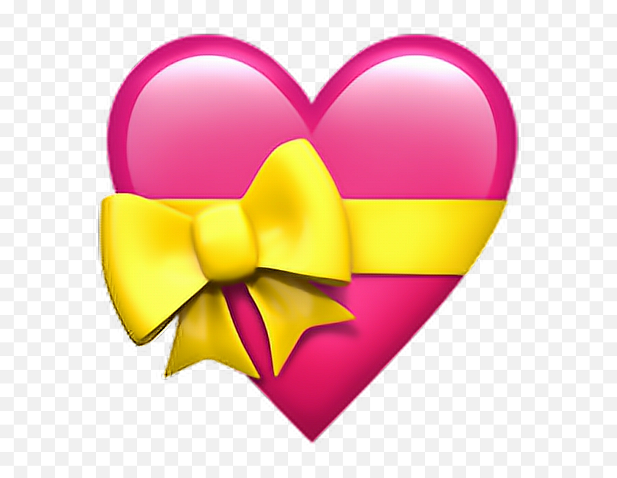 Download Heart Emoji Ios Emojipedia - Heart With Bow Emoji Png,Iphone Heart Emoji Png