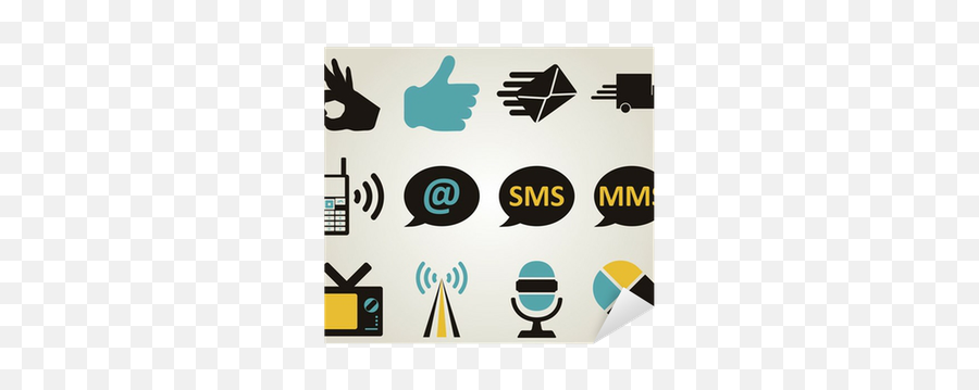 Sticker Office And Communication Icon Set - Pixersus Language Png,Sms Icon Pack