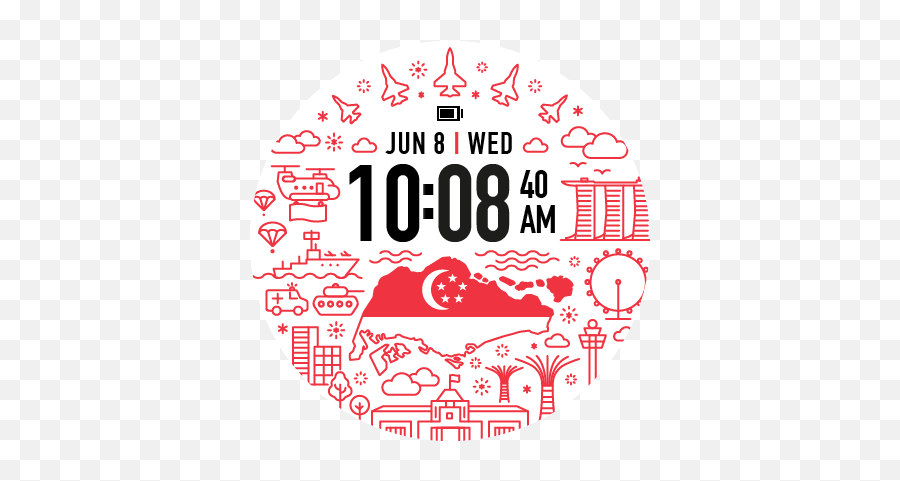 Happy Birthday Singapore Garmin Connect Iq - Dot Png,Sg Icon