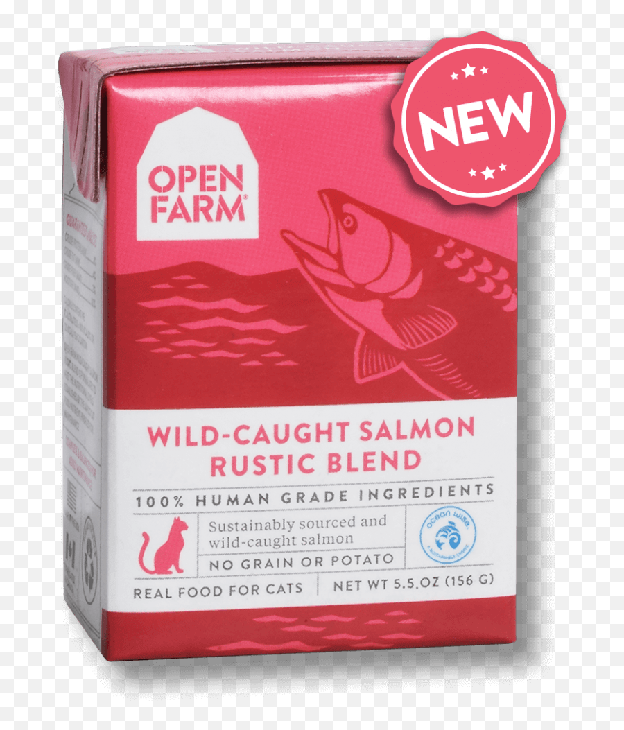 Open Farm Grain Free Wild Caught Salmon Recipe Rustic Blend Wet Cat Food - Open Farm Grain Free Rustic Blend Cat Food Oz Chicken Salmon Png,Wet N Wild Color Icon Highlight