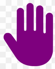 Purple Hand Cursor Icon - Free purple icons Gray Hand Icon png