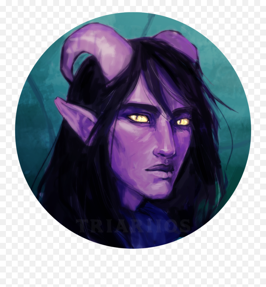 Art Oc Painting Of My Tiefling Ranger Rdnd Png Icon