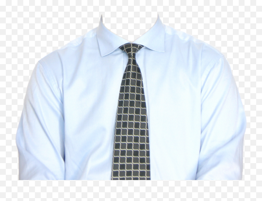 Full Length Formal Shirt With Tie Png - White Shirt Png Men,Tie Png