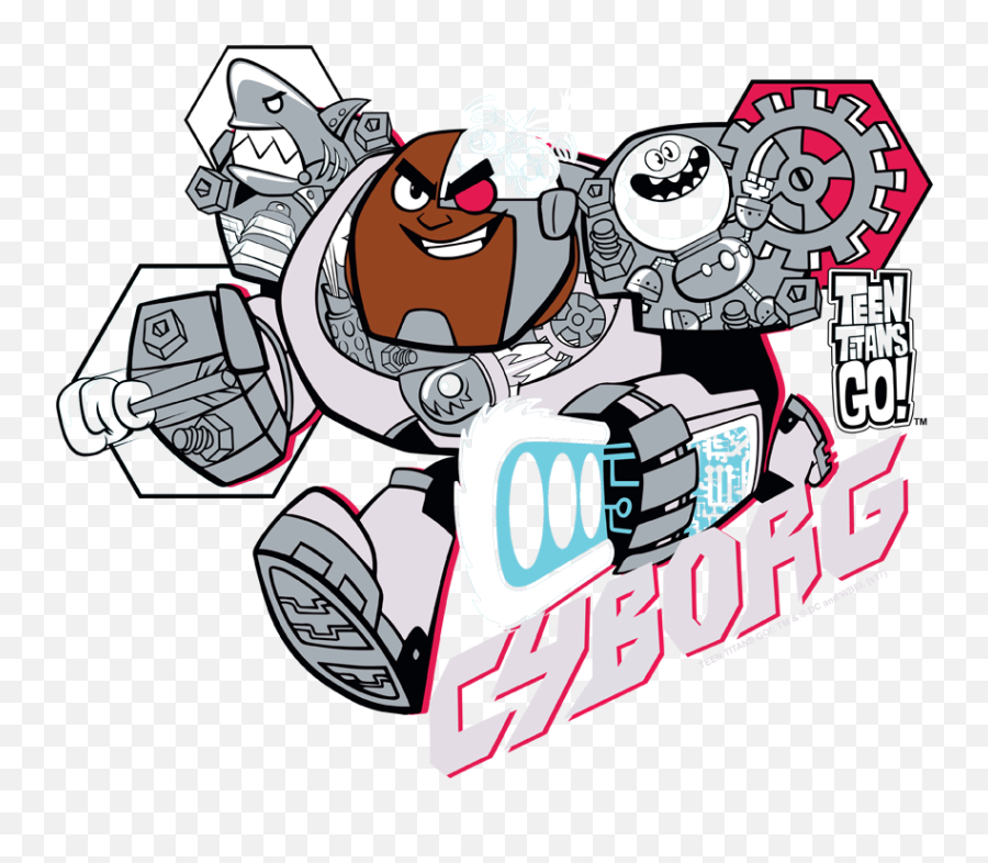 Teen Titans Go Cyborg Youth T - Shirt Ages 812 Sons Of Gotham Teen Titans Png,Teen Titans Logo Png