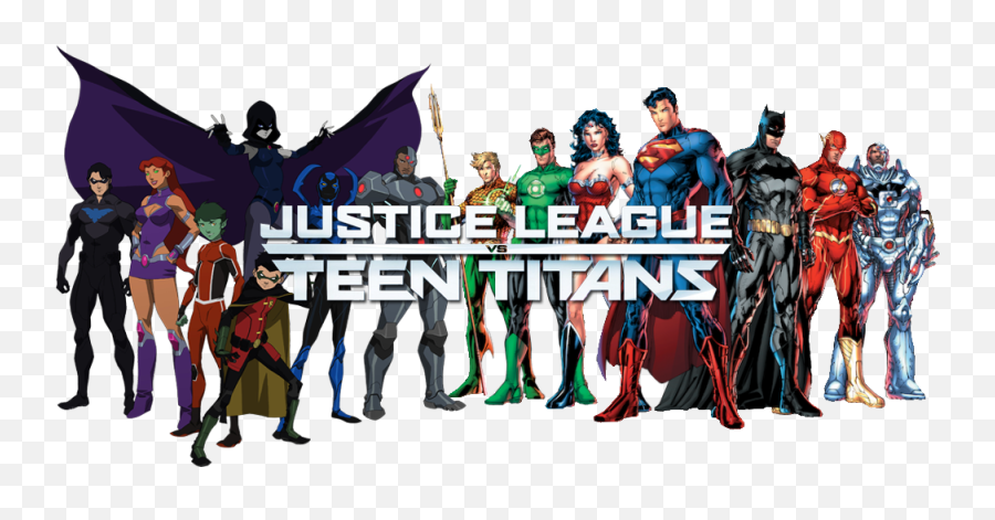 Justice League Vs Teen Titans Image - Id 104359 Image Abyss Teen Titans Vs Justice League Png,Teen Titans Png