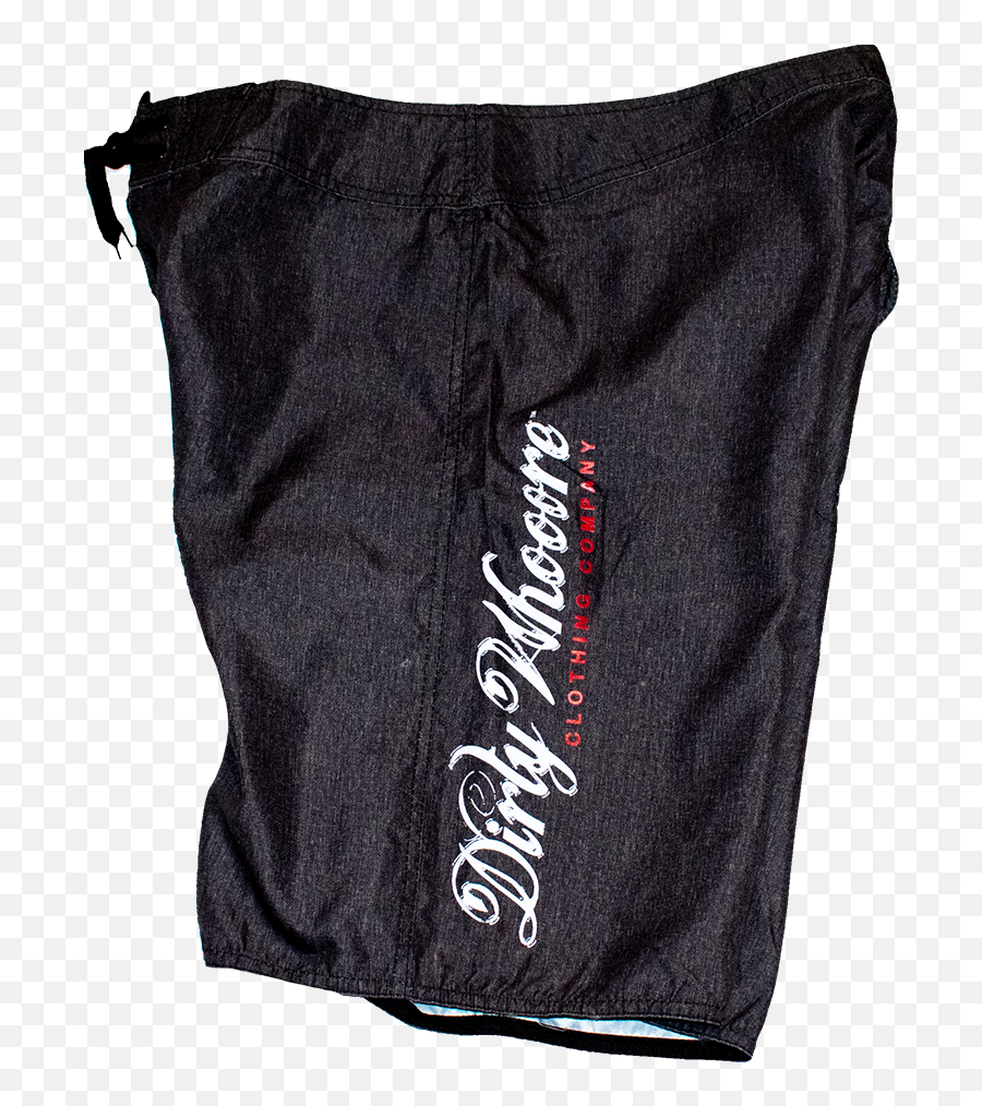 Black Board Shorts With She Devil Logo - Messenger Bag Png,Devil Logo