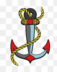 American Traditional Anchor With Transparent Background - Transparent Background Anchor Clipart Png