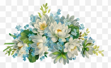 Lotus Design Floral White Flowers - Free Watercolor Flower Green Png,White Flowers Png