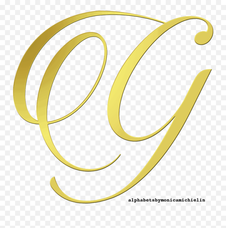 Alphabets By Monica Michielin Alfabeto Dourado Png Golden - Letra G Dourada Png,G Png