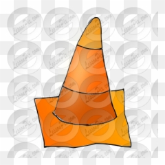 Traffic Cone Picture For Classroom Therapy Use - Great Illustration Png,Traffic Cone Png