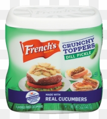 Frenchu0027s Crunchy Toppers Dill Pickle Png