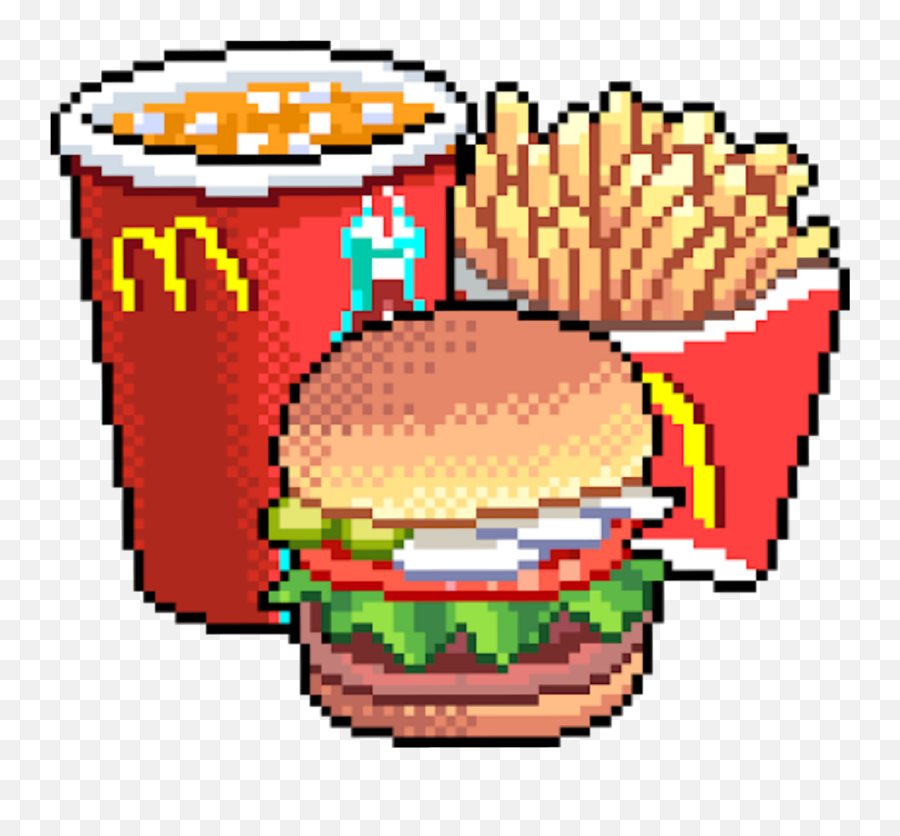 Pixel Art Portable Network Graphics Food 1304296 - Png Fast Food Pixel Png,Food Emoji Png
