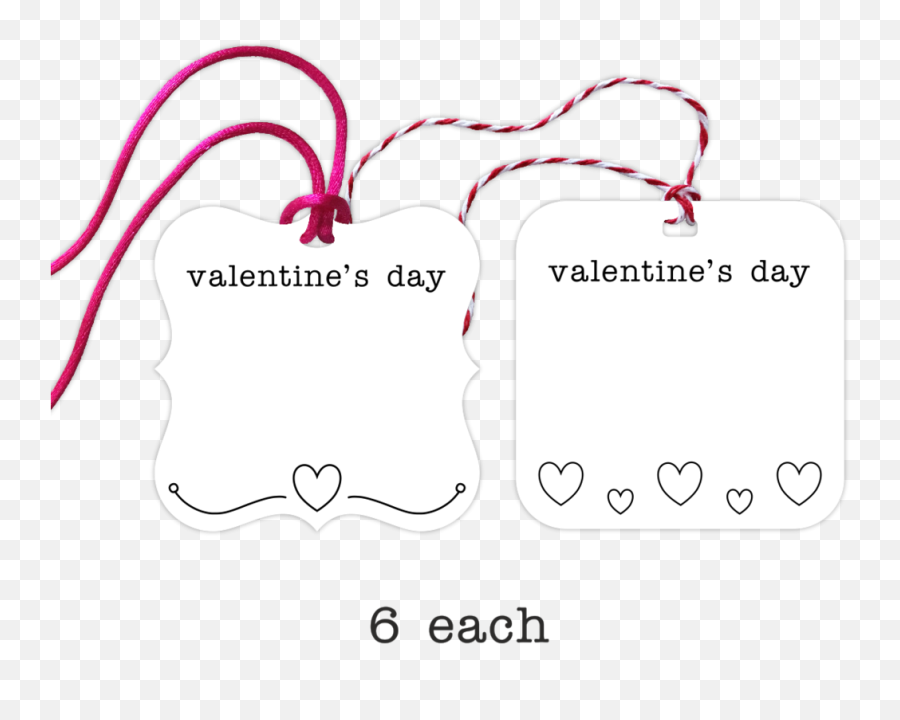 Valentines Day Gift Tags 12 - Valentines Day Gift Tag Png,Gift Tag Png