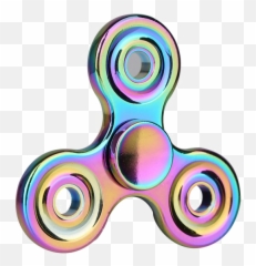 Fidget Spinner Download Png Image - Shiny Rainbow Titanium