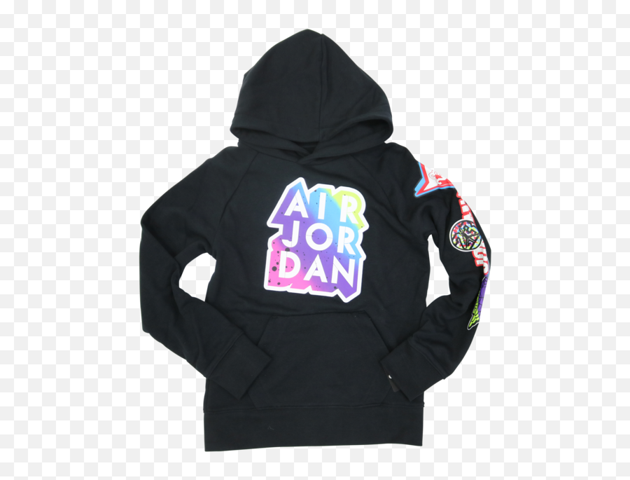 Air Jordan Space Logo Hoodie Black 95 7173 023 - Hoodie Png,Jumpman Logo Png