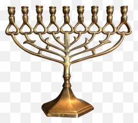 Solid Brass Chanukah Menorah - Hanukkah Png,Hanukkah Png