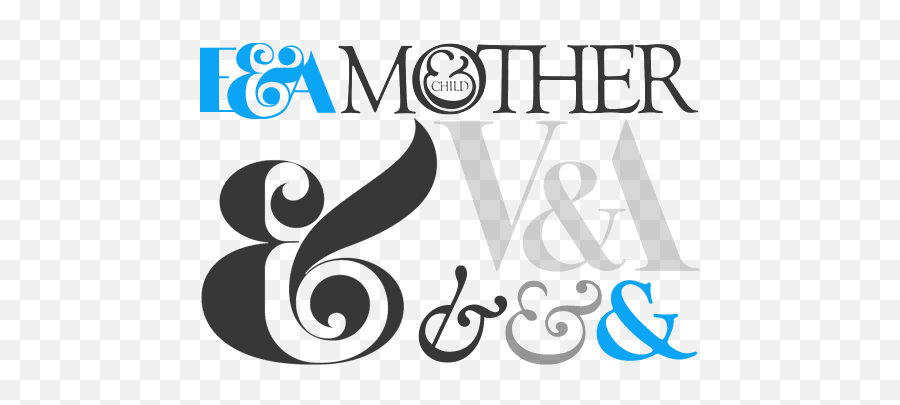 The Ampersand - Mother Child Goudy Old Style Png,Ampersand Transparent Background