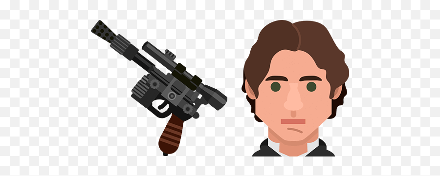 Star Wars Han Solo Blaster Cursor U2013 Custom Browser - Ranged Weapon Png,Han Solo Png