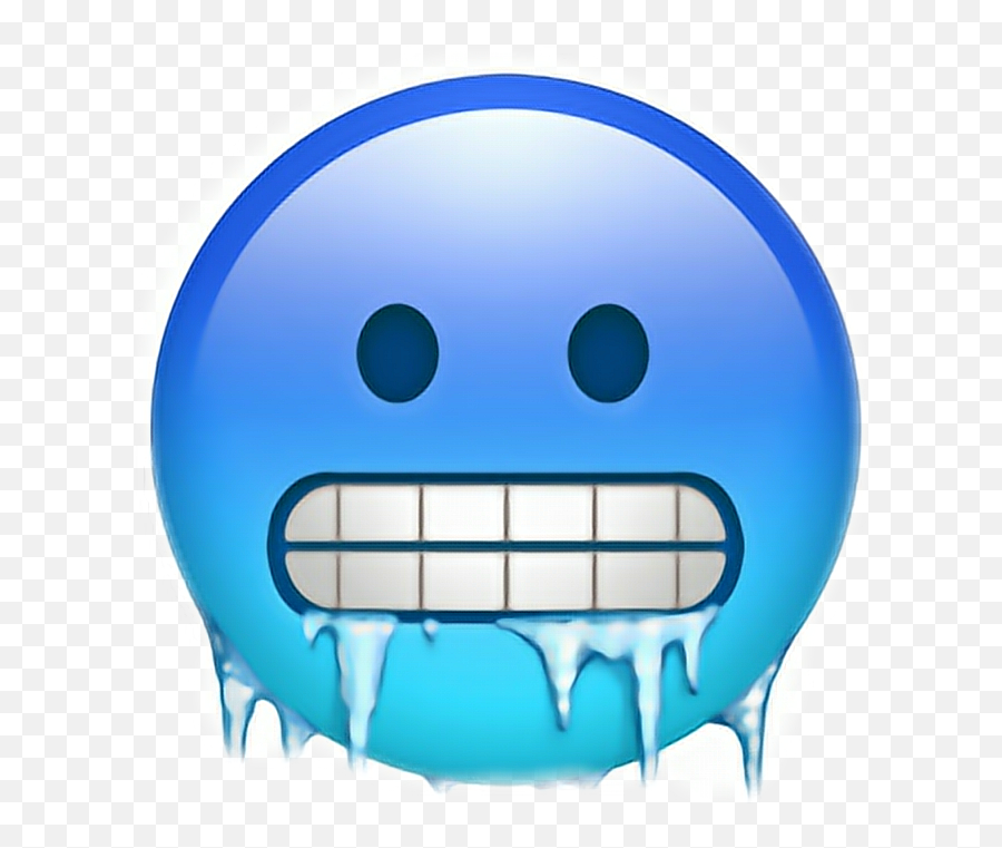Blue Emojis Clipart - Full Size Clipart 1121121 Pinclipart Cold Emoji Png,Scared Emoji Transparent Background