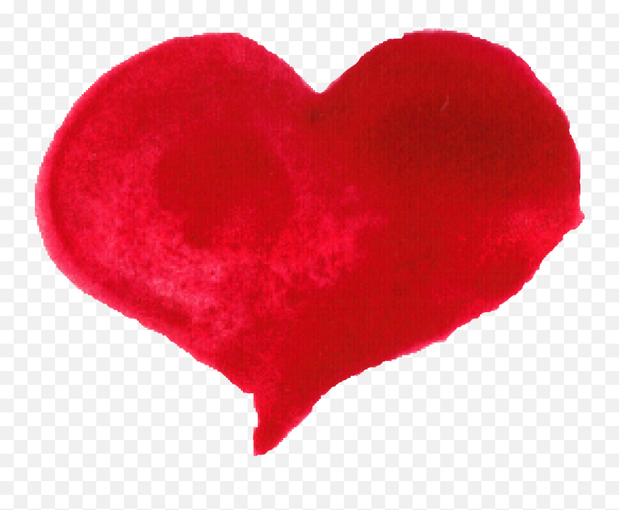 10 Red Watercolor Heart - Watercolor Heart Vector Png,Watercolor Heart Png