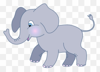 Cute Elephant Clipart - png