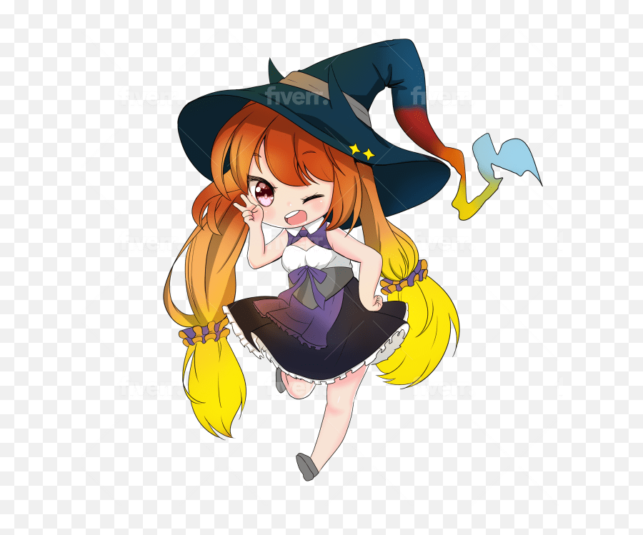 Draw A Cute Anime Chibi For You - Fictional Character Png,Cute Anime Transparent