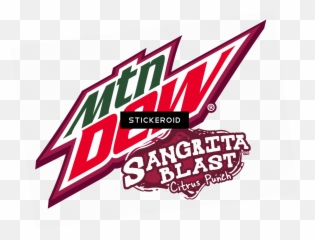 Download Mountain Dew Sangrita Blast Logo - Mtn Black White Out png