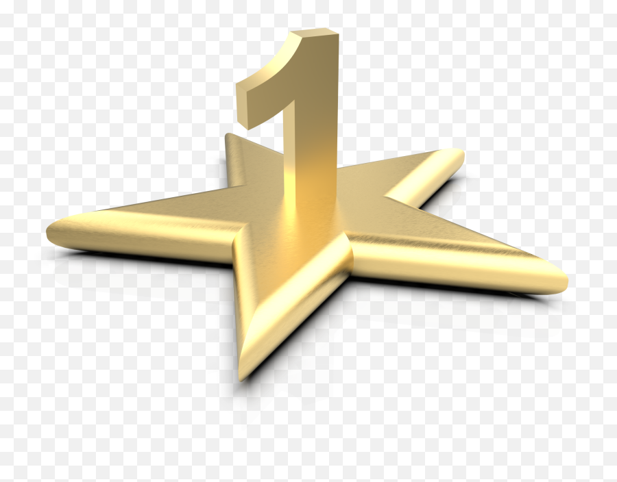 Isolated Gold Star One Free Stock Photo - Public Domain Pictures Solid Png,One Png