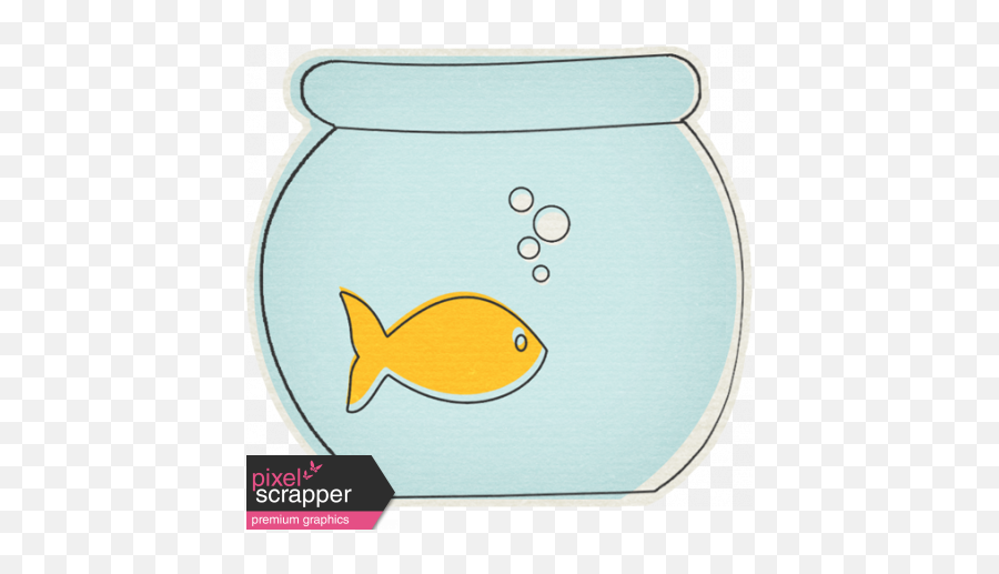 Furry Friends - Kitty Fish Bowl Sticker Graphic By Sheila Aquarium Fish Png,Fish Bowl Png