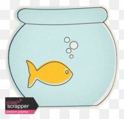 Furry Friends - Kitty Fish Bowl Sticker graphic by Sheila Aquarium png