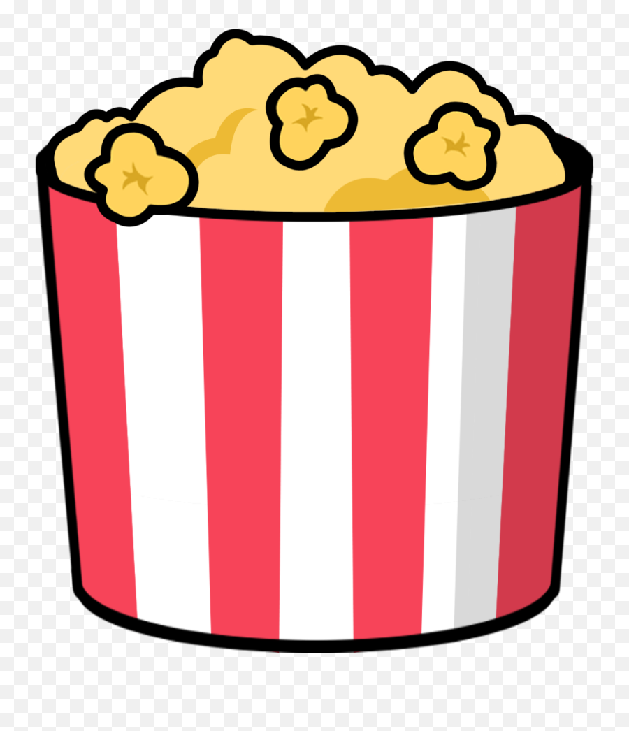 Free Movie Clipart - Transparent Background Cartoon Popcorn Cartoon Popcorn Png Transparent,Movie Clipart Png